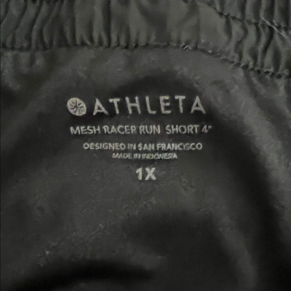 Athleta mesh racer run short - Picture 3 of 4